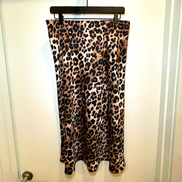 The Drop Women's Maya Silky Slip Skirt | L - Picture 6 of 9